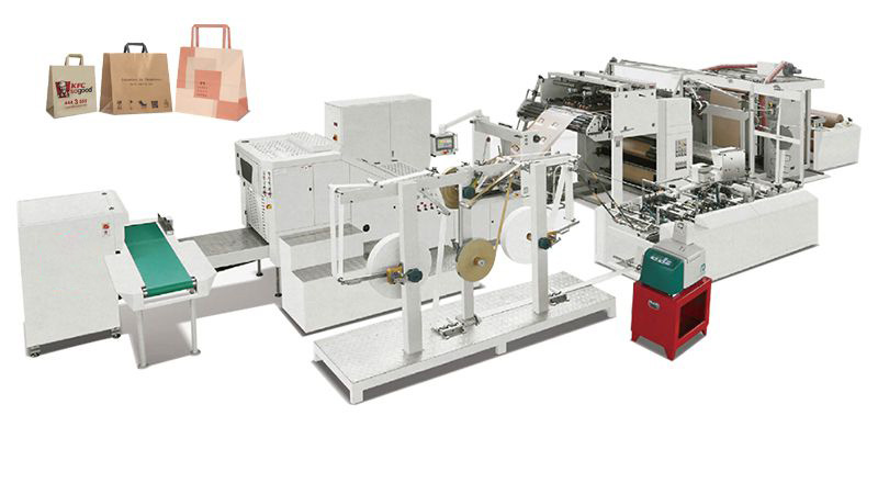 ماكينة تصنيع أكياس ورقية ذات قاعدة مربعة